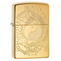 Zippo Tiger and Dragon Design Pocket Lighter