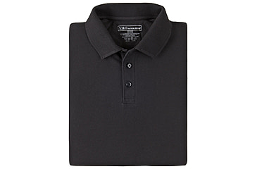 Image of 5.11 Tactical Professional Long Sleeve Polo - Men's, Extra Large, Regular, Black, 42056-019-XL