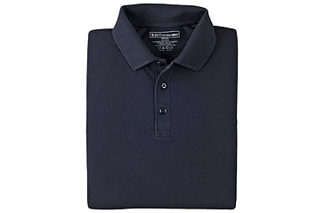 Image of 5.11 Tactical Professional Long Sleeve Polo - Men's, Large, Tall, Dark Navy, 42056T-724-L