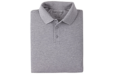 Image of 5.11 Tactical Professional Long Sleeve Polo - Men's, Extra Large, Tall, Heather Grey, 42056T-016-XL