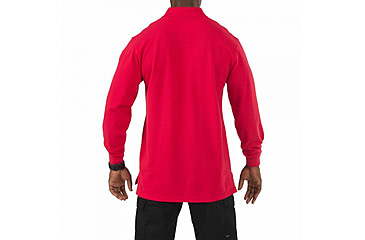 Image of 5.11 Tactical Professional Long Sleeve Polo - Men's, Large, Regular, Range Red, 42056-477-L