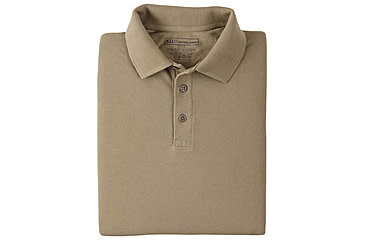 Image of 5.11 Tactical Professional Long Sleeve Polo - Men's, 2XL, Tall, Silver Tan, 42056T-160-2XL