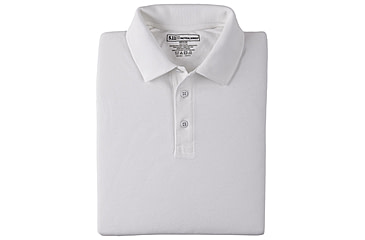 Image of 5.11 Tactical Professional Long Sleeve Polo - Men's, 2XL, Regular, White, 42056-010-2XL