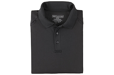 Image of 5.11 Tactical Performance Long Sleeve Polo - Men's, Large, Regular, Black, 72049-019-L