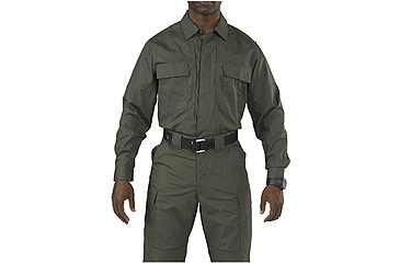 Image of 5.11 Tactical Taclite TDU Long Sleeve Shirt, Tall - Men's, TDU Green, XL, 72054T-190-XL
