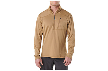 Image of 5.11 Tactical 5.11 Recon Hlf Zp Fleece, Coyote, S, 72045-120-S