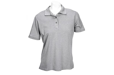 Image of 5.11 Tactical Tactical Short Sleeve Polo - Women's, Heather Grey, S, 61164-016-S