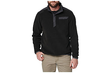 Image of 5.11 Tactical Apollo Tech Fleece Tech Shirt - Men's, Black, Extra Large, 72124-019-XL