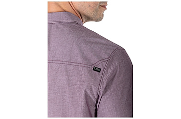 Image of 5.11 Tactical Carson Short Sleeve Shirt, Fig Heather - 71201-573-XL