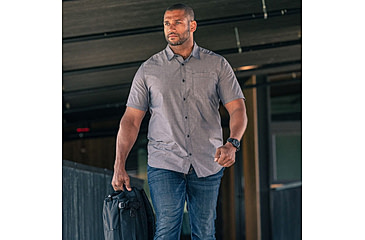 Image of 5.11 Tactical Carson Short Sleeve Shirt, Fig Heather - 71201-573-XL