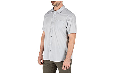 Image of 5.11 Tactical Carson Short Sleeve Shirt, Patina Heather - 71201-394-M