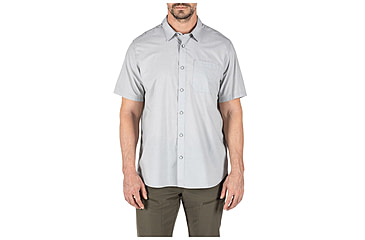 Image of 5.11 Tactical Carson Short Sleeve Shirt, Patina Heather - 71201-394-M