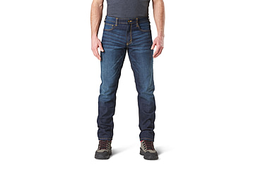Image of 5.11 Tactical Defender-Flex Slim Jean - Mens, Dark Wash Indigo, 28-30, 74465ABR-649-28-30