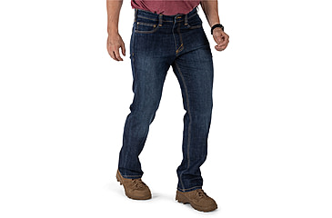 Image of 5.11 Tactical Defender-Flex Straight Jean - Mens, Stone Wash Indigo, 28-30, 74477ABR-648-28-30