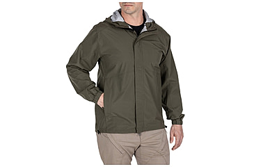 Image of 5.11 Tactical Duty Rain Shell Jacket - Mens, Ranger Green, XS, 48353ABR-186-XS