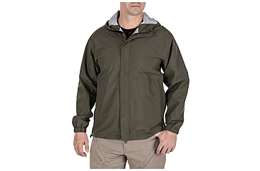 Image of 5.11 Tactical Duty Rain Shell Jacket - Mens, Ranger Green, XS, 48353ABR-186-XS
