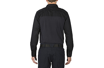 Image of 5.11 Tactical Taclite PDU Rapid Long Sleeve Shirt - Men's, Extra Large, Regular, Midnight Navy, 72093-750-XL-R