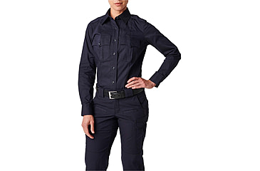 Image of 5.11 Tactical NYPD Stryke Ripstop L/S Shirt - Womens, NYPD Navy, 12, 62419-762-12