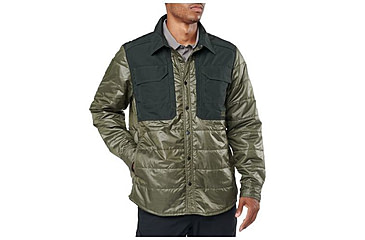 Image of 5.11 Tactical Peninsula Insulator Shirt Jacket, Moss Heather - 72123-276-XS