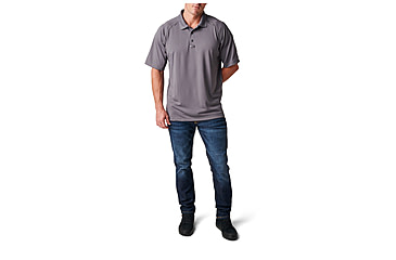 Image of 5.11 Tactical Performance S/S Polo - Mens, Storm, 2XL, 710490922XL