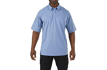 Image of 5.11 Tactical Professional Short Sleeve Polo - Men's, 5XL, Tall, Fire Med Blue, 41060T-696-5XL