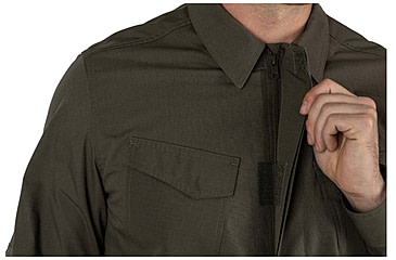 Image of 5.11 Tactical Quantum TDU FD Long Sleeve Shirt - Mens, Ranger Green, Large, 72524-186-L-R