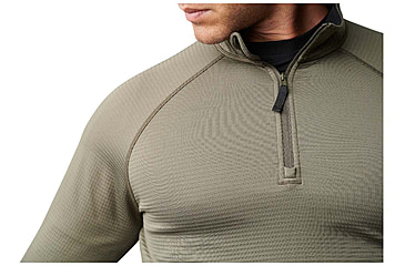 Image of 5.11 Tactical Stratos 1/4 Zip Shirt - Mens, Ranger Green, M, 72235-186-M