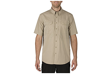 Image of 5.11 Tactical Stryke Shirt S/S - Mens, Khaki, 2XL, 71354ABR-055-2XL