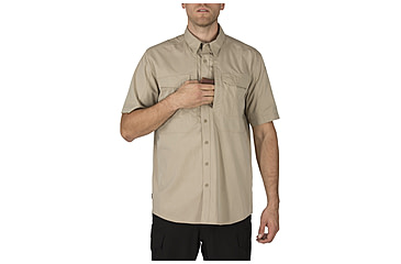 Image of 5.11 Tactical Stryke Shirt S/S - Mens, Khaki, 2XL, 71354ABR-055-2XL