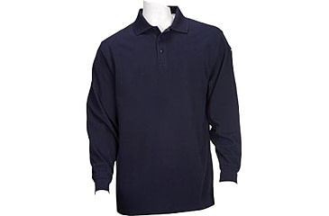 Image of 5.11 Tactical Utility Long Sleeve Polo - Men's, Dark Navy, L, 72057-724-L