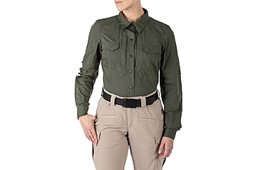 Image of 5.11 Tactical Stryke Long Sleeve Shirt - Women's, TDU Green, XL, 62404-190-XL
