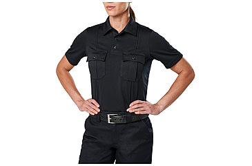 Image of 5.11 Tactical Class A Uniform Short Sleeve Polo - Women's, Midnight Navy, M, 61328-750-M