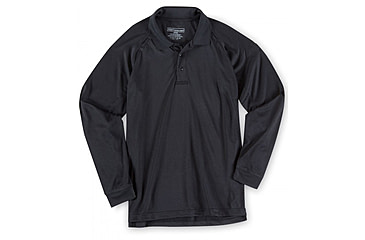 Image of 5.11 Tactical Performance Long Sleeve Polo - Men's, 4XL, Tall, Black, 72049T-019-4XL