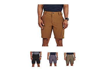 Image of 5.11 Tactical Trail 9.5 Short, Battle Brown, Black, Flint, Ranger Green