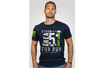 Image of Nine Line STORM AREA 51 FUN RUN T-SHIRT - BLACK - 3X-LARGE 8CE720FA, NLAA51FRTSMIDNIGHTNAVYS
