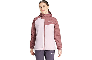 Image of Adidas Terrex JG8892 W MT 2L RAIN JK, Womens, PRLOFI/QUICRI, XL, JG8892-XL