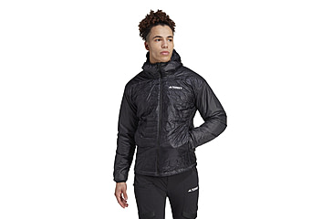 Image of Adidas Terrex Xperior Varilite PrimaLoft Hooded Jacket - Mens, Black, Medium, IB4233-M
