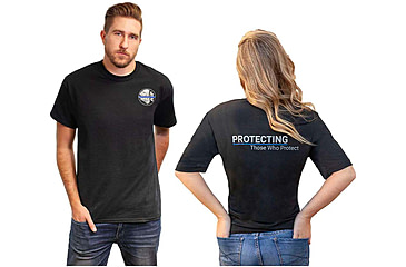 Image of ASP Blue Line T-shirt, Small, Black, 09601