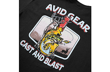 Image of AVID Sportswear Cast And Blast T-Shirt - Mens, Black, Large, MT32403BLKLG