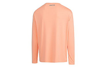 Image of AVID Sportswear Core Avidry Long Sleeve Shirt - Mens, Dark Coral, Medium, MK12401DCOMD