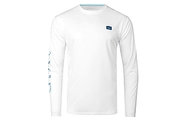 Image of AVID Sportswear Sportsman Icon Avidry Long Sleeve Shirt - Mens, White, Extra Large, MK32432WHTXL