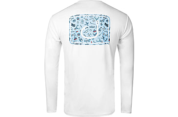 Image of AVID Sportswear Sportsman Icon Avidry Long Sleeve Shirt - Mens, White, Extra Large, MK32432WHTXL