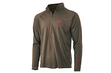 Image of Badlands Pecora MW 1/4 Zip Top - Mens, Mud, Small, 21-42408