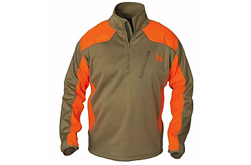 Image of Banded Softshell Pullover - Mens, Blaze Orange, 2XL, B1010022-BLZ-2XL