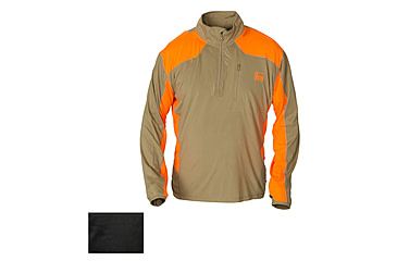 Image of Banded Tech Stalker 1/4 Zip Pullover - Mens, Black, Extra Large, B1010017-BK-XL