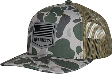 Image of Beretta PM Trucker Hat - Men's, Green Duck Camo, One Size, BC047T1675085X