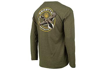 Image of Beretta Wing Drop T-Shirt - Mens, Long Sleeve, Heather Mil Green, 3XL, TS231T189007AUXXXL