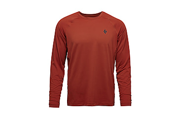Image of Black Diamond Alpenglow Long Sleeve Crew - Mens, Burnt Sienna, Large, AP7520926044LRG1