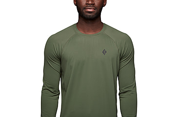 Image of Black Diamond Alpenglow Long Sleeve Crew - Mens, Tundra, Small, AP7520923010SML1