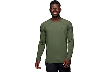 Image of Black Diamond Alpenglow Long Sleeve Crew - Mens, Tundra, Small, AP7520923010SML1